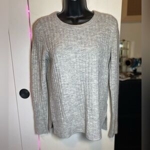 Old Navy Gray Ribbed Sweater XS EUC Knit Cozy